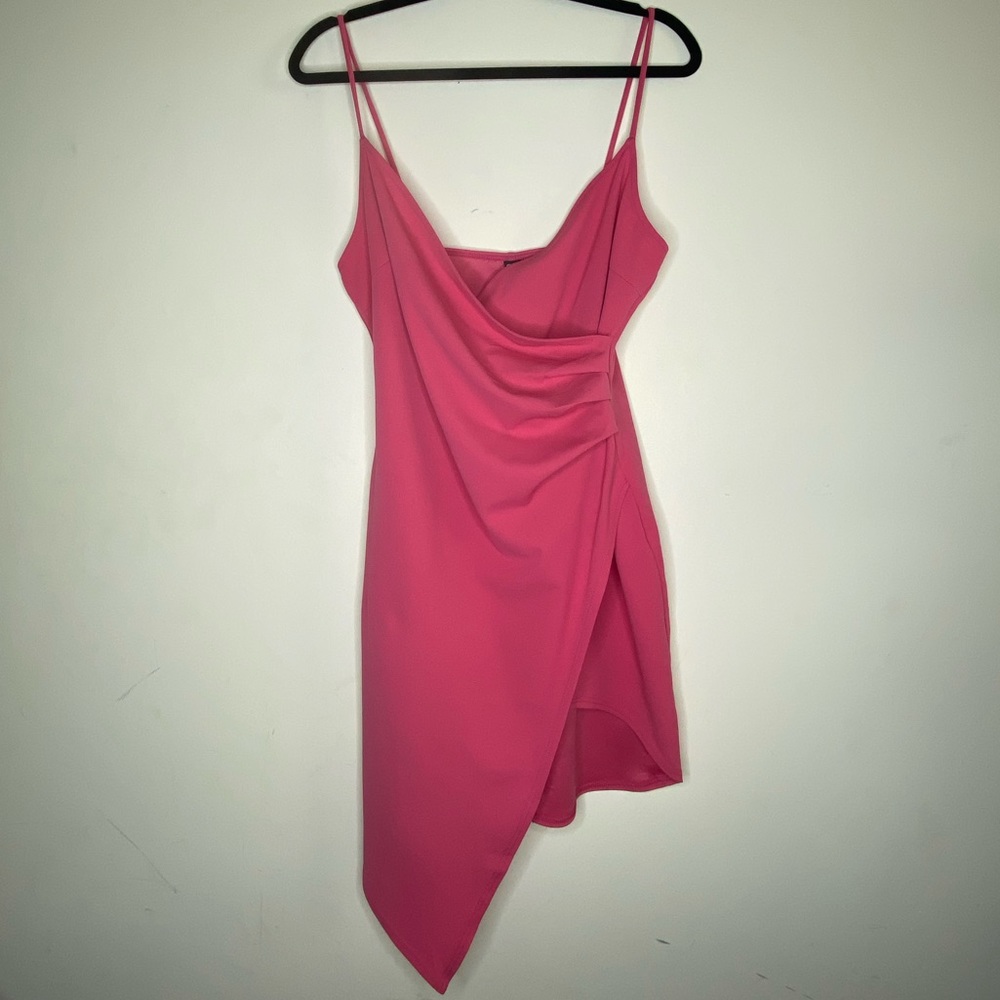 Windsor Pink side ruched dress!